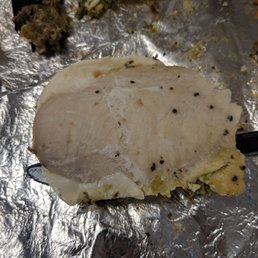 Cold piece of chicken