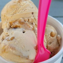 a bowl of ice cream