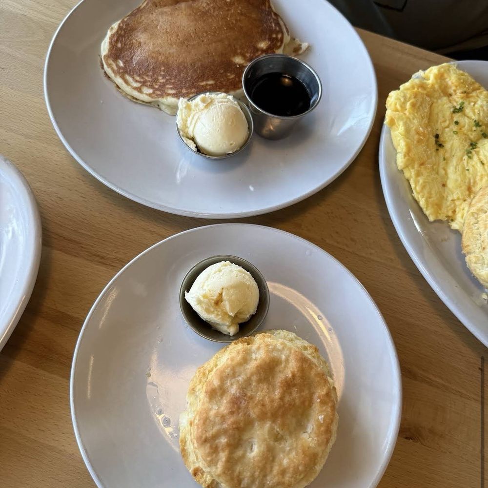 Union Biscuit - Buttermilk Biscuit with Pancake and Eggs - Breakfast & Brunch Near Me - Las Vegas, Nevada