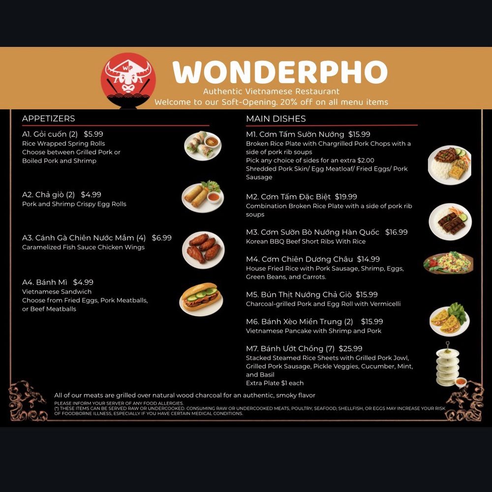 WonderPho - Menu - Vietnamese Near Me - Peachtree Corners, Georgia WonderPho - Menu - Vietnamese Near Me - Peachtree Corners, Georgia