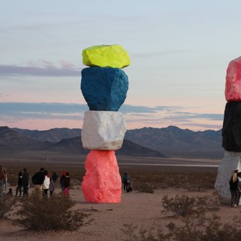 Seven Magic Mountains - Public Art Near Me - Las Vegas, Nevada Seven Magic Mountains - Public Art Near Me - Las Vegas, Nevada