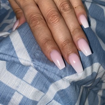 Mink Nails & Spa - Hombre coffin nails- full set - Nail Salons Near Me - Thousand Oaks, California