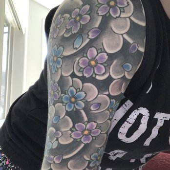 Moonlight Tattoo - Half sleeve (mostly healed in this picture) done by Josh Wright at Moonlight Tattoo - Tattoo Near Me - Seattle, Washington Moonlight Tattoo - Half sleeve (mostly healed in this picture) done by Josh Wright at Moonlight Tattoo - Tattoo Near Me - Seattle, Washington