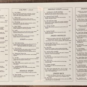 Thai House - Full menu as of Oct. '24 - Thai Near Me - Modesto, California