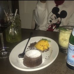 L’Osteria del Salento - Lava cake with mango sorbet