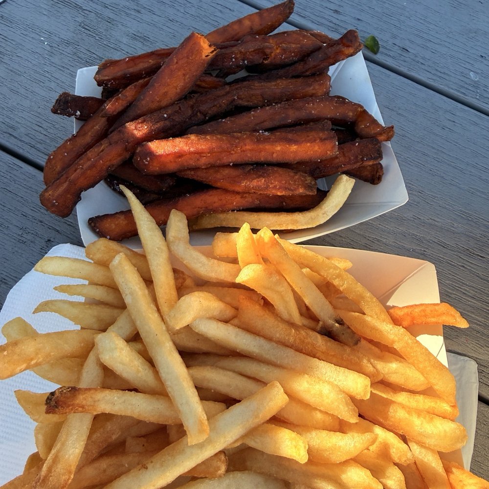 Sma.sha - Fries and sweet potato fries. - Burgers Near Me - Long Island City, New York Sma.sha - Fries and sweet potato fries. - Burgers Near Me - Long Island City, New York