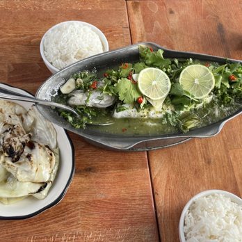 Fish Cheeks - Sautéed cabbage & steamed fish with Thai herbs - Seafood Near Me - New York, New York Fish Cheeks - Sautéed cabbage & steamed fish with Thai herbs - Seafood Near Me - New York, New York