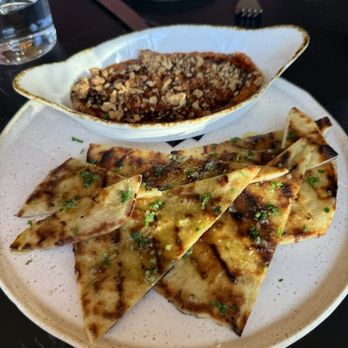 Big Sur Grill - Muhammara and flat bread - American Near Me - Santa Monica, California