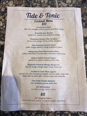 Menu photo 1 Tide & Tonic Fruit Cove, FL Menu photo 1 Tide & Tonic Fruit Cove, FL