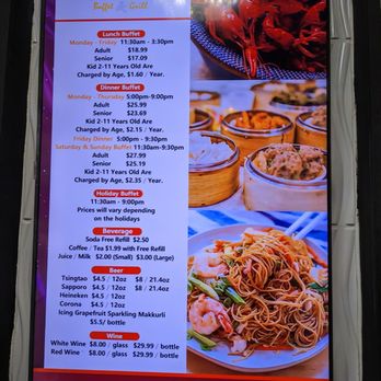 Mandarin Buffet & Grill - Pricing - Buffets Near Me - Redmond, Washington