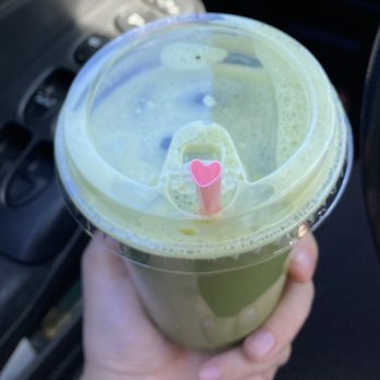 Cake Girl - Matcha latte with cute heart shaped straw - Bakeries Near Me - Boyle Heights, California Cake Girl - Matcha latte with cute heart shaped straw - Bakeries Near Me - Boyle Heights, California