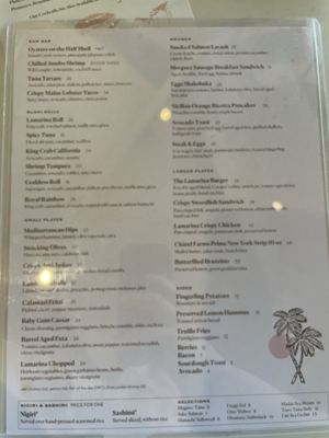 Menu photo 1 Lamarina West Palm Beach, FL