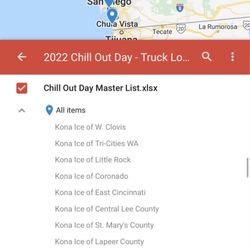 Kona Ice - Coronado - Kona Ice of Coronado on the master list for 2022 Chi Out Day.
