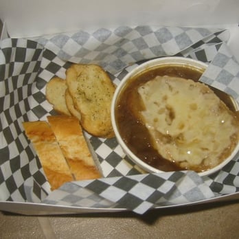 Yellow Vase - bowl of French onion soup to go, $4 - Bakeries Near Me - Redondo Beach, California