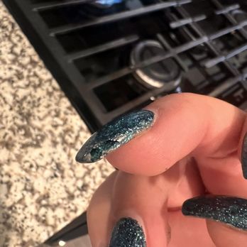 Designer Nails - Bubble inside the layers - Nail Salons Near Me - Longmont, Colorado Designer Nails - Bubble inside the layers - Nail Salons Near Me - Longmont, Colorado