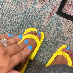kiora NAIL SPA - New color alert  . I always get pink but this time I tried Hawaiian Blue.