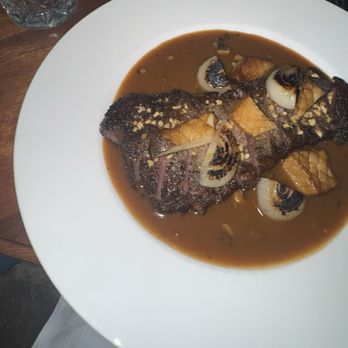 Somerville - Garlic steak - medium rare was perfect, and the mushrooms were divine! - Steakhouses Near Me - Los Angeles, California Somerville - Garlic steak - medium rare was perfect, and the mushrooms were divine! - Steakhouses Near Me - Los Angeles, California