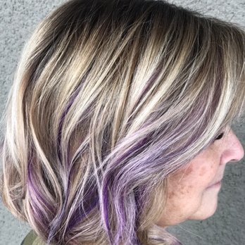 Painted Locks Salon - Just a touch of purple - Hair Stylists Near Me - Scottsdale, Arizona