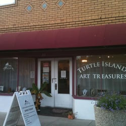 Turtle Island Art Treasures - the storefront. Window displays are changed often.