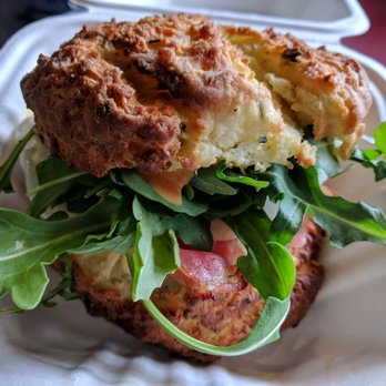 Morsel - Spanish Fly on Rosemary Garlic biscuit - Coffee & Tea Near Me - Seattle, Washington Morsel - Spanish Fly on Rosemary Garlic biscuit - Coffee & Tea Near Me - Seattle, Washington