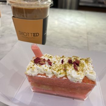 Shotted Specialty Coffee - Iced Rose Latte, Rose Milk Cake - Coffee & Tea Near Me - Tysons, Virginia Shotted Specialty Coffee - Iced Rose Latte, Rose Milk Cake - Coffee & Tea Near Me - Tysons, Virginia