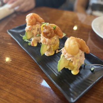 Aji Peruvian Cuisine - CAUSA DE CAMARONES - Peruvian Near Me - Long Beach, California