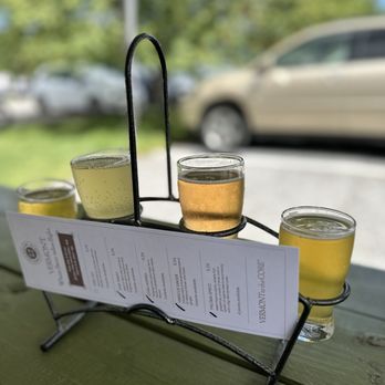 Cold Hollow Cider Mill - The cider flight - Donuts Near Me - Waterbury Center, Vermont Cold Hollow Cider Mill - The cider flight - Donuts Near Me - Waterbury Center, Vermont