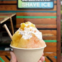Exterior outside entrance of Waikomo Shave Ice - Passionfruit and Blood Orange - Kalaheo, Hawaii Exterior outside entrance of Waikomo Shave Ice - Passionfruit and Blood Orange - Kalaheo, Hawaii