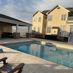 Patios and Gardens Design & Build - Travertine Pool Deck