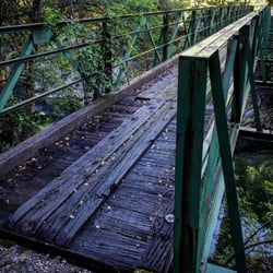 Euchre Bar Trail - Another view of the bridge from the other side. Euchre Bar Trail, Hiked 5/22/16