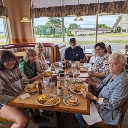 Breakfast with our relatives after the graduation party the night before. Wonderful time chatting and eating breakfast.