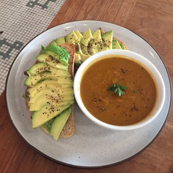 Nelson the Seagull - Avocado toast and squash soup - Coffee & Tea Near Me - Vancouver, British Columbia Nelson the Seagull - Avocado toast and squash soup - Coffee & Tea Near Me - Vancouver, British Columbia