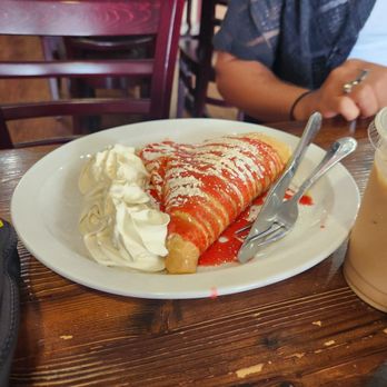 La Crepe Bakery & Cafe - Strawberry crepe. - Creperies Near Me - Berea, Ohio La Crepe Bakery & Cafe - Strawberry crepe. - Creperies Near Me - Berea, Ohio