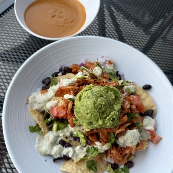 Rooted Eat More Plants - buffalo jackfruit nachos YUMMMMM - Juice Bars & Smoothies Near Me - Medford, Oregon