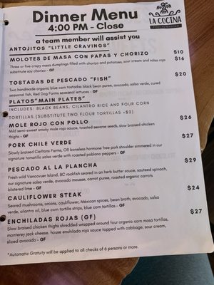 Menu photo 5 La Cocina Port Townsend Port Townsend, WA Menu photo 5 La Cocina Port Townsend Port Townsend, WA