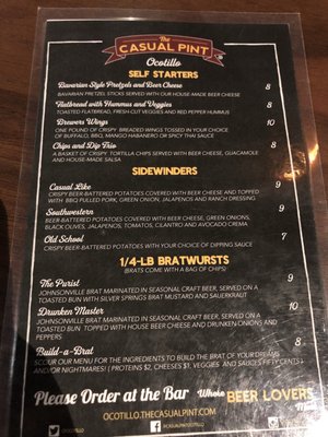 Menu photo 7 The Casual Pint - Ocotillo Chandler, AZ
