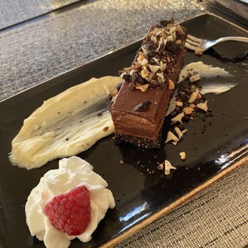 The Eagle's Nest - Chocolate-Hazelnut Mousse Cake - American Near Me - Indianapolis, Indiana The Eagle's Nest - Chocolate-Hazelnut Mousse Cake - American Near Me - Indianapolis, Indiana
