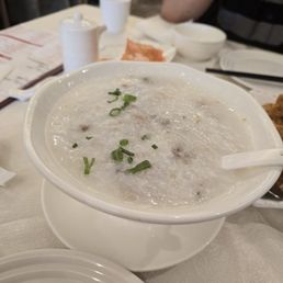 pork floss and preserved egg congee pork floss and preserved egg congee