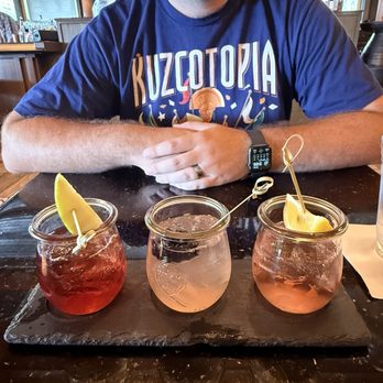 Crockett's Tavern - All Aboard- Moonshine Cocktail Flight - Bars Near Me - Lake Buena Vista, Florida Crockett's Tavern - All Aboard- Moonshine Cocktail Flight - Bars Near Me - Lake Buena Vista, Florida