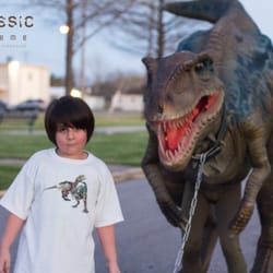 Jurassic Extreme - FREE t-shirt when you book a dinosaur. This is Killian looking smooth. 2/27/16 #JurassicExtreme