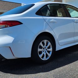Budget Rent-a-car - New-ish Toyota Corolla.