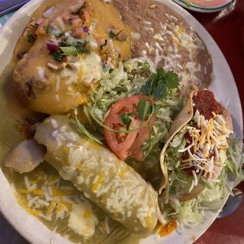 Casa Lupe Restaurant - Combo - Chile relleno, enchilada & taco - Mexican Near Me - Campbell, California