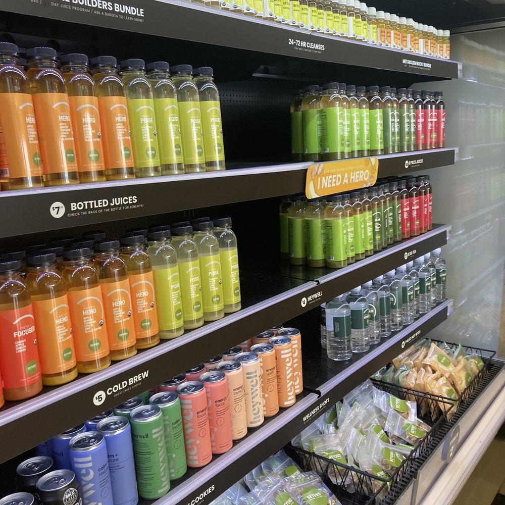Beyond Juicery + Eatery - Fridge station with fresh pressed juices to-go - Juice Bars & Smoothies Near Me - Troy, Michigan