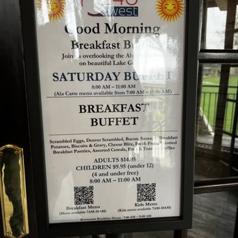 240 West - Menu hours and buffet hours - American Near Me - Fontana, Wisconsin