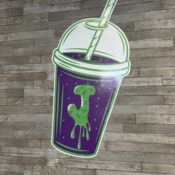 Juicy J's - logo inside next to ordering area - Cafes Near Me - Albuquerque, New Mexico