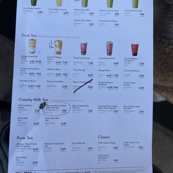 HEYTEA - Menu 1/1/25 - Bubble Tea Near Me - San Jose, California