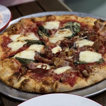 Cultivo - Margarita with bacon added on half. - Pizza Near Me - Ukiah, California