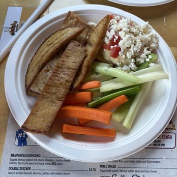 Lucky's Burger & Brew- Roswell - Mediterranean Hummus - Burgers Near Me - Roswell, Georgia