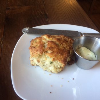 Oakhurst Café - Bacon and cheese scone with scallion butter 10/10 - Breakfast & Brunch Near Me - Charlottesville, Virginia