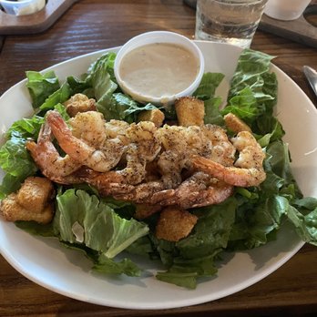Outback Steakhouse - Shrimp Caesar Salad (no cheese, dressing on side) - filling and delicious - Steakhouses Near Me - Raleigh, North Carolina Outback Steakhouse - Shrimp Caesar Salad (no cheese, dressing on side) - filling and delicious - Steakhouses Near Me - Raleigh, North Carolina